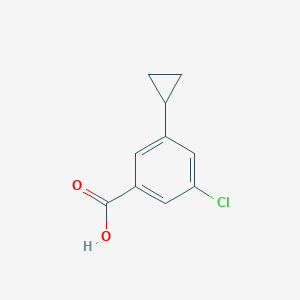 molecular formula C10H9ClO2 B1661744 3-Chloro-5-cyclopropylbenzoic acid CAS No. 945717-58-8