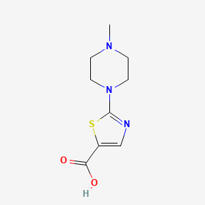 molecular formula C9H13N3O2S B1661746 2-(4-Methyl-1-piperazinyl)-1,3-thiazole-5-carboxylic acid CAS No. 946409-30-9