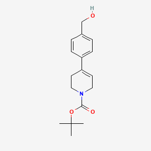 molecular formula C17H23NO3 B1661748 tert-Butyl 4-[4-(hydroxymethyl)phenyl]-3,6-dihydropyridine-1(2H)-carboxylate CAS No. 946409-43-4