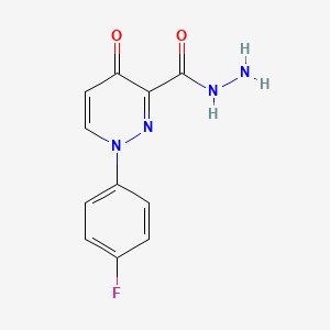 molecular formula C11H9FN4O2 B1661749 1-(4-Fluorophenyl)-4-oxopyridazine-3-carbohydrazide CAS No. 946427-10-7