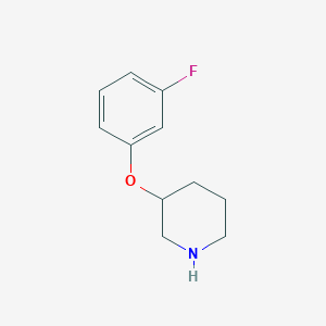 molecular formula C11H14FNO B1661752 3-(3-Fluorophenoxy)piperidine CAS No. 946725-84-4
