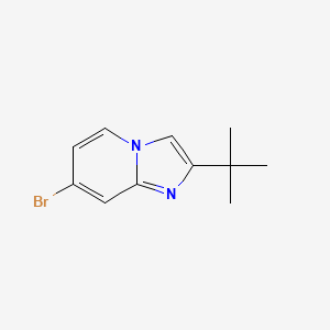 molecular formula C11H13BrN2 B1661758 7-Bromo-2-tert-butyl-imidazo[1,2-a]pyridine CAS No. 947533-70-2