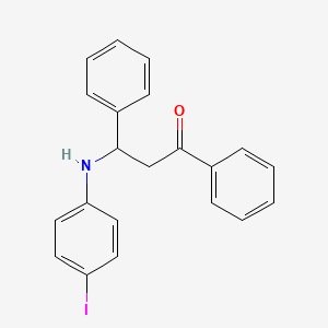 3-(4-Iodoanilino)-1,3-diphenylpropan-1-one