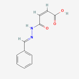 molecular formula C11H10N2O3 B1661768 (Z)-4-[(2E)-2-benzylidenehydrazinyl]-4-oxobut-2-enoic acid CAS No. 94946-34-6