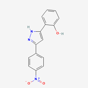 Phenol, 2-[5-(4-nitrophenyl)-1H-pyrazol-3-yl]-