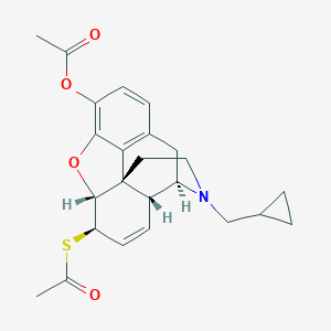 (5alpha,6beta)-6-(Acetylthio)-17-(cyclopropylmethyl)-7,8-didehydro-4,5-epoxymorphinan-3-ol acetate (ester)