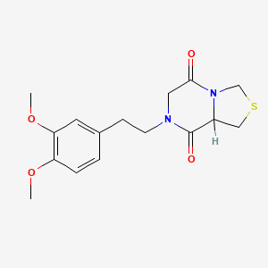 Tetrahydro-7-(2-(3,4-dimethoxyphenyl)ethyl)-3H-thiazolo(3,4-a)pyrazine-5,8-dione