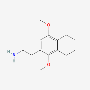 molecular formula C14H21NO2 B1661790 2-(1,4-Dimethoxy-5,6,7,8-tetrahydro-2-naphthalenyl)ethylamine CAS No. 952006-59-6