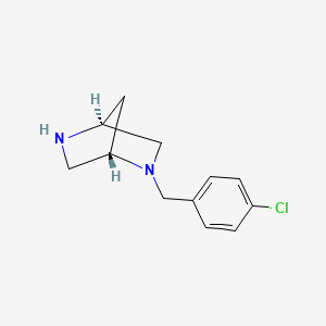 molecular formula C12H15ClN2 B1661793 2-(4-Chlorobenzyl)-2,5-diaza-bicyclo[2.2.1]heptane CAS No. 952480-30-7