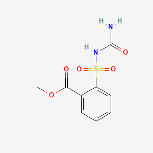 molecular formula C9H10N2O5S B1661804 Methyl 2-(((aminocarbonyl)amino)sulfonyl)benzoate CAS No. 95473-30-6