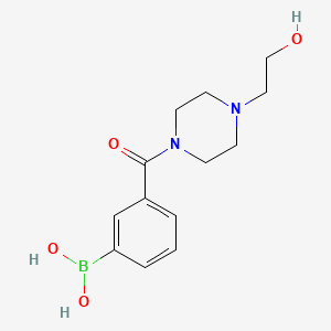 3-(4-(2-Hydroxyethyl)piperazine-1-carbonyl)phenylboronic acid