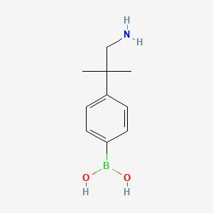 B1661809 [4-(1-Amino-2-methylpropan-2-yl)phenyl]boronic acid CAS No. 957187-29-0