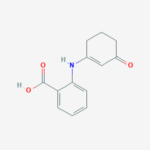 molecular formula C13H13NO3 B166181 2-((3-Oxocyclohex-1-enyl)amino)benzoic acid CAS No. 132600-13-6