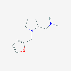 molecular formula C11H18N2O B1661812 ({1-[(furan-2-yl)methyl]pyrrolidin-2-yl}methyl)(methyl)amine CAS No. 958443-34-0