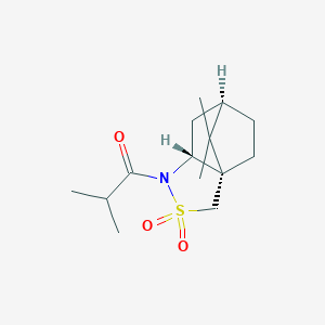 1-[(1S,5R,7R)-10,10-Dimethyl-3,3-dioxo-3lambda6-thia-4-azatricyclo[5.2.1.01,5]decan-4-yl]-2-methylpropan-1-one