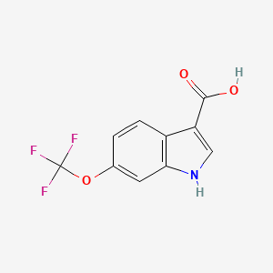 molecular formula C10H6F3NO3 B1661815 6-(Trifluoromethoxy)-1H-indole-3-carboxylic acid CAS No. 959238-96-1