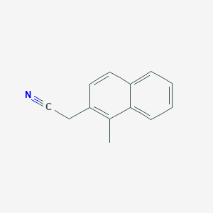 molecular formula C13H11N B1661827 2-Naphthaleneacetonitrile, 1-methyl- CAS No. 96437-14-8