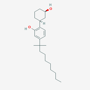molecular formula C23H38O2 B166183 2-((1S,3R)-3-Hydroxycyclohexyl)-5-(1,1-dimethylnonyl)phenol CAS No. 132296-12-9
