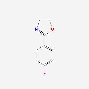 molecular formula C9H8FNO B1661830 Oxazole, 2-(4-fluorophenyl)-4,5-dihydro- CAS No. 96660-84-3