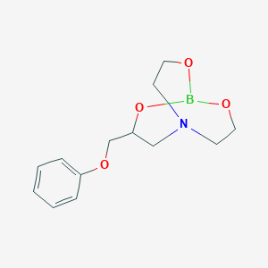 molecular formula C13H18BNO4 B1661831 2,8,9-Trioxa-5-aza-1-borabicyclo[3.3.3]undecane, 3-(phenoxymethyl)- CAS No. 96677-43-9