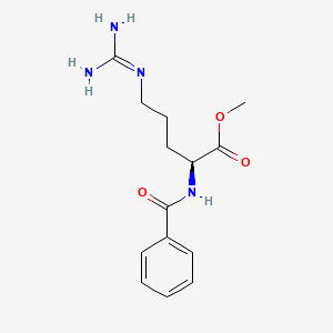 molecular formula C14H20N4O3 B1661832 Benzoyl L-arginine methyl ester CAS No. 967-88-4
