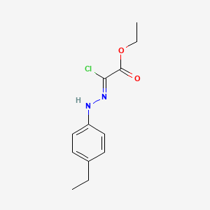 molecular formula C12H15ClN2O2 B1661833 Acetic Acid, Chloro((4-ethylphenyl)hydrazono)-, Ethyl Ester CAS No. 96734-46-2