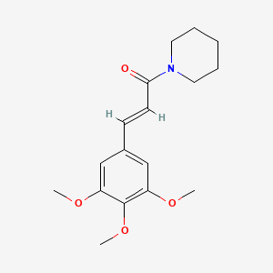 molecular formula C17H23NO4 B1661839 1-(3,4,5-Trimethoxycinnamoyl)piperidine CAS No. 970-85-4