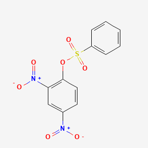 molecular formula C12H8N2O7S B1661840 (2,4-Dinitrophenyl) benzenesulfonate CAS No. 970-88-7