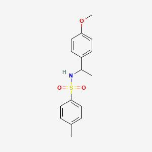 molecular formula C16H19NO3S B1661855 Benzenesulfonamide, N-[1-(4-methoxyphenyl)ethyl]-4-methyl- CAS No. 97637-73-5
