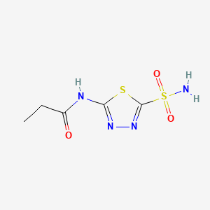 molecular formula C5H8N4O3S2 B1661859 Propazolamide CAS No. 98-75-9