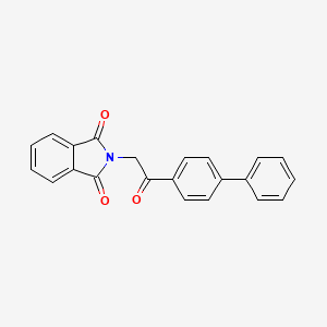 molecular formula C22H15NO3 B1661860 1H-Isoindole-1,3(2H)-dione, 2-(2-[1,1'-biphenyl]-4-yl-2-oxoethyl)- CAS No. 980-09-6