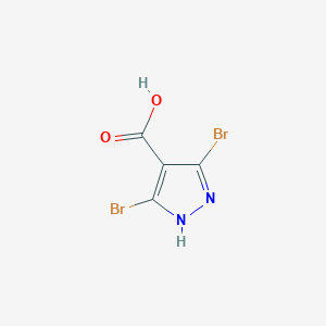 molecular formula C4H2Br2N2O2 B1661862 3,5-dibromo-1H-pyrazole-4-carboxylic acid CAS No. 98026-81-4