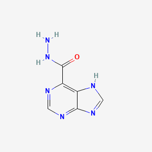 molecular formula C6H6N6O B1661864 9H-嘌呤-6-甲酸，酰肼 CAS No. 98198-25-5