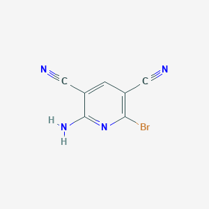 molecular formula C7H3BrN4 B1661867 2-Amino-6-bromopyridine-3,5-dicarbonitrile CAS No. 98278-96-7