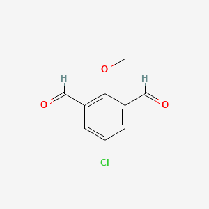 molecular formula C9H7ClO3 B1661868 5-Chloro-2-methoxybenzene-1,3-dicarbaldehyde CAS No. 98299-14-0