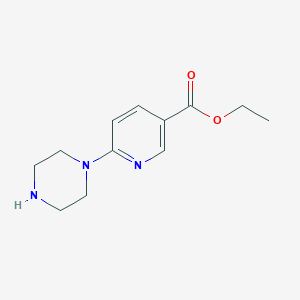 molecular formula C12H17N3O2 B166187 Ethyl 6-(piperazin-1-yl)nicotinate CAS No. 132521-78-9