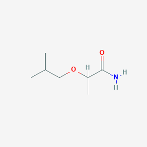 molecular formula C7H15NO2 B1661871 2-(2-Methylpropoxy)propanamide CAS No. 98430-32-1