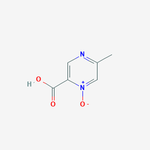 molecular formula C6H6N2O3 B1661874 5-Methyl-pyrazinecarboxylic acid 1-oxide CAS No. 98502-96-6