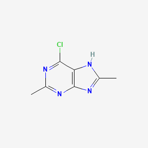 molecular formula C7H7ClN4 B1661879 6-chloro-2,8-dimethyl-7H-purine CAS No. 98550-74-4