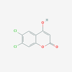 molecular formula C9H4Cl2O3 B1661880 6,7-Dichloro-4-hydroxycoumarin CAS No. 98591-22-1
