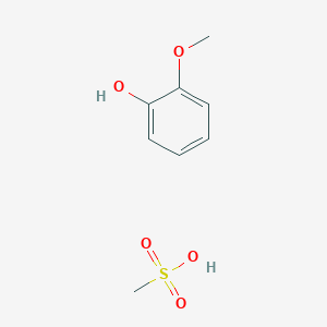 molecular formula C8H12O5S B1661885 Phenol, 2-methoxy-, methanesulfonate CAS No. 98910-57-7