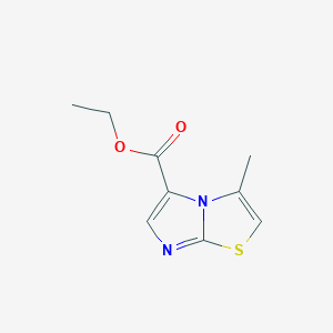 molecular formula C9H10N2O2S B1661886 Ethyl 3-methylimidazo[2,1-B]thiazole-5-carboxylate CAS No. 98953-04-9