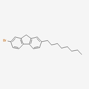 molecular formula C21H25B B1661889 2-bromo-7-octyl-9H-fluorene CAS No. 99012-38-1