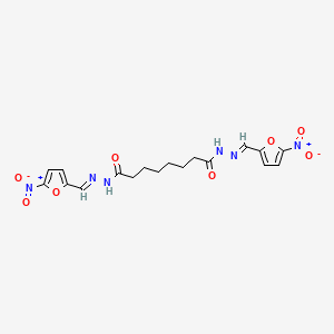 molecular formula C18H20N6O8 B1661901 Suberic acid, bis((5-nitrofurfurylidene)hydrazide) CAS No. 99871-25-7