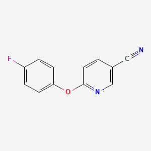molecular formula C12H7FN2O B1661906 3-Pyridinecarbonitrile, 6-(4-fluorophenoxy)- CAS No. 99902-74-6