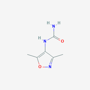 molecular formula C6H9N3O2 B1661911 (3,5-Dimethyl-1,2-oxazol-4-yl)urea CAS No. 99979-64-3
