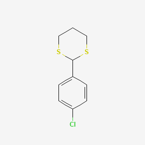 molecular formula C10H11ClS2 B1661913 2-(4-Chlorophenyl)-1,3-dithiane CAS No. 10359-09-8