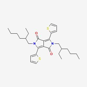 molecular formula C30H40N2O2S2 B1661918 2,5-Bis(2-ethylhexyl)-3,6-di(thiophen-2-yl)pyrrolo[3,4-c]pyrrole-1,4(2H,5H)-dione CAS No. 1185885-86-2