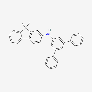 molecular formula C33H27N B1661920 N-([1,1':3',1''-Terphenyl]-5'-YL)-9,9-dimethyl-9H-fluoren-2-amine CAS No. 1372778-68-1