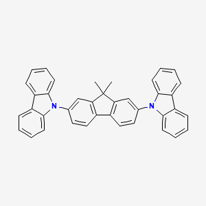 molecular formula C39H28N2 B1661929 9,9'-(9,9-Dimethyl-9H-fluorene-2,7-diyl)bis(9H-carbazole) CAS No. 226958-06-1